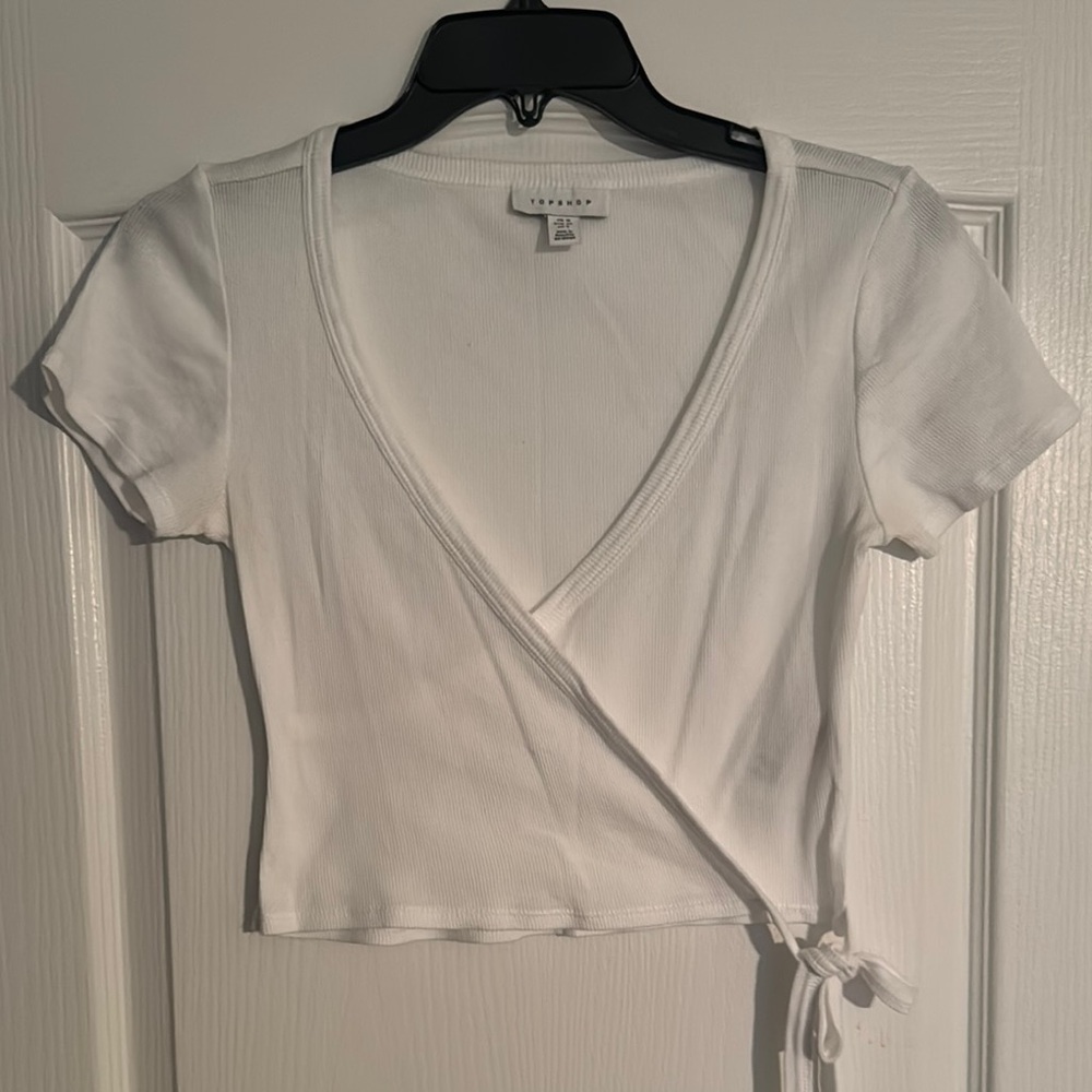 White Wrap Top